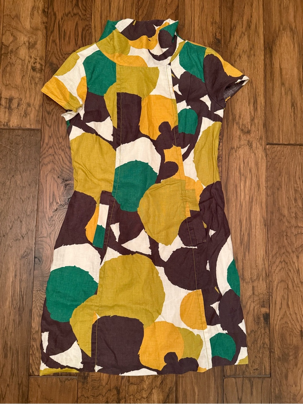 Boden Short Sleeve Mock Neck Dress